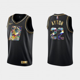 Dres Phoenix Suns Deandre Ayton 22 Nike 2021-22 Crno Golden Edition 75th Anniversary Diamond Swingman